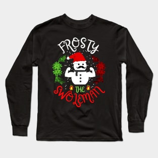 Christmas Santa Frosty The Swoleman Long Sleeve T-Shirt